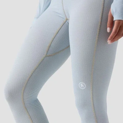 Backcountry Pines Microgrid Ultra-lt Baselayer Bottom In Blue