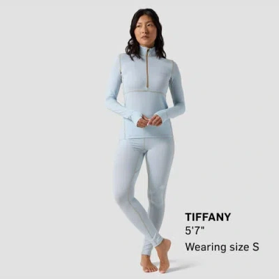 Backcountry Pines Microgrid Ultra-lt Baselayer Bottom In Blue