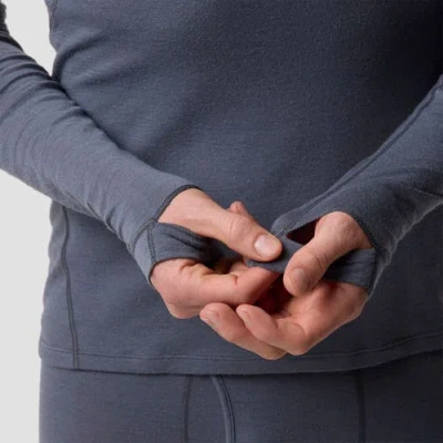 Backcountry Cedars Rws Merino Lt-wt Baselayer Crew Top In Gray