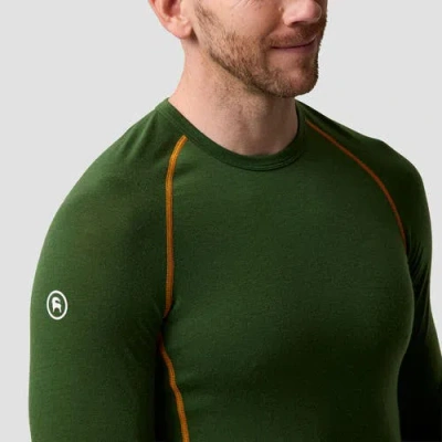 Backcountry Cedars Rws Merino Lt-wt Baselayer Crew Top In Green