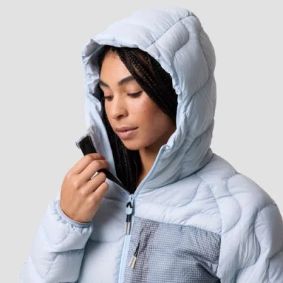 Backcountry Waas Allied Down Hooded Jacket In Blue