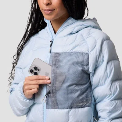 Backcountry Waas Allied Down Hooded Jacket In Blue