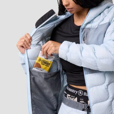 Backcountry Waas Allied Down Hooded Jacket In Blue