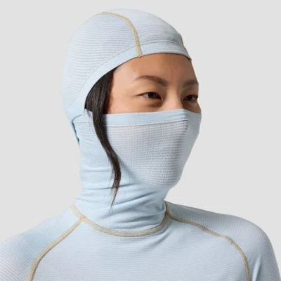Backcountry Pines Microgrid Ultra-lt Baselayer Balaclava Top In Blue