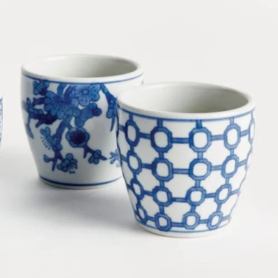 Napa Home & Garden Barclay Butera Dynasty Decorative Mini Flower Pots,  Set Of 6 In Blue