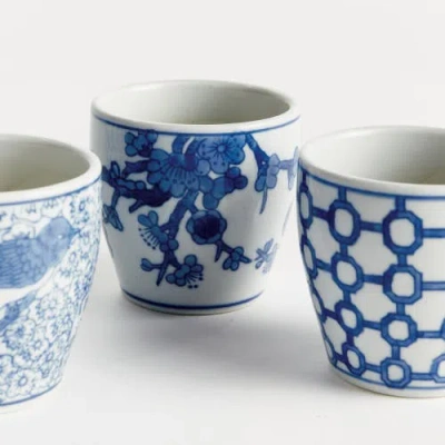 Napa Home & Garden Barclay Butera Dynasty Decorative Mini Flower Pots,  Set Of 6 In Blue