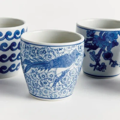 Napa Home & Garden Barclay Butera Dynasty Decorative Mini Flower Pots,  Set Of 6 In Blue