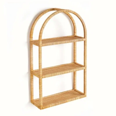 Napa Home & Garden New Haven 3-tier Curio Decorative Wall Shelf In Neutral