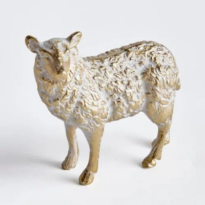 Napa Home & Garden Tufton Sheep Sculpture Decorative Object In Gold