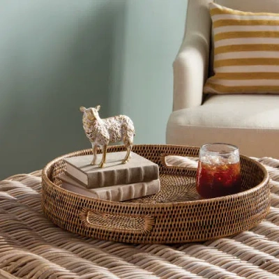 Napa Home & Garden Tufton Sheep Sculpture Decorative Object In Gold