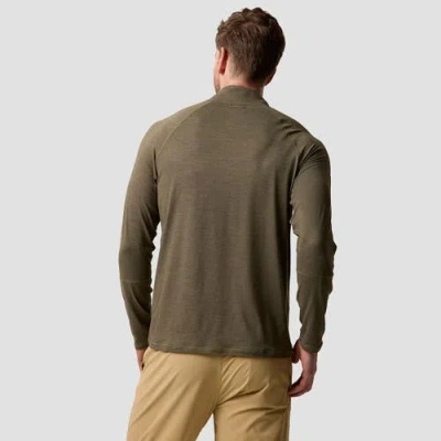 Backcountry Men's  Destination 1/4-zip Top Performance Shirts Long Sleeve In Brown
