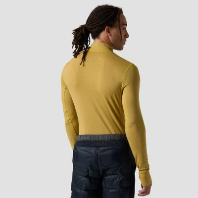 Backcountry Pines Microgrid Ultra-lt Baselayer 1/4-zip Top In Green