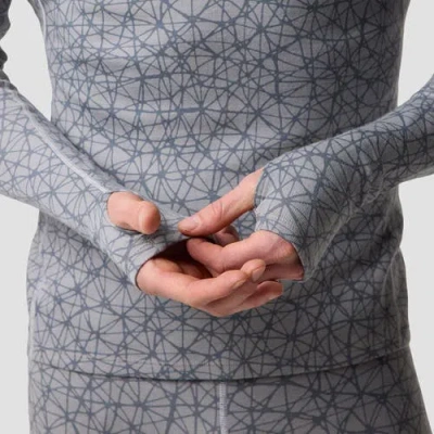 Backcountry Cedars Rws Merino Mid-wt Baselayer Crew Top In Gray