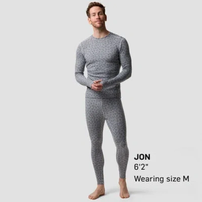 Backcountry Cedars Rws Merino Mid-wt Baselayer Crew Top In Gray