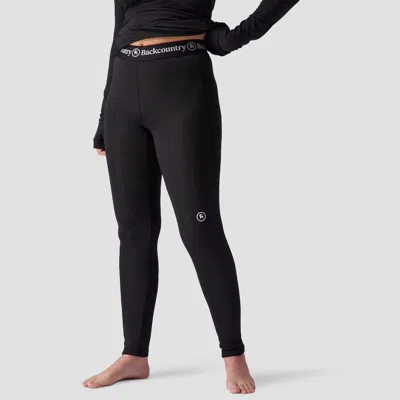 Backcountry Cedars Rws Merino Lt-wt Baselayer V-waist Bottom In Black