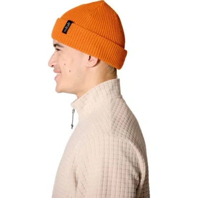 Rab Perimeter Rolled Beanie In Orange
