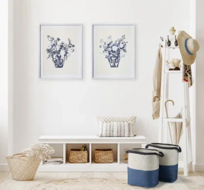 Napa Home & Garden Ayden Baskets With Handles Set Of 2 In Blue