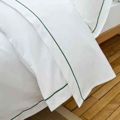 Christy Premium Luxury Sateen Cotton Flat Sheets In White