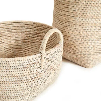 Napa Home & Garden Burma Rattan Orchard Baskets, Set Of 2 In Neutral