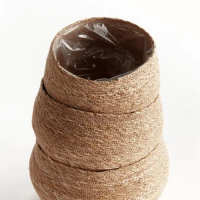 Napa Home & Garden Seagrass Round Tapered Baskets, Set Of 3 In Brown