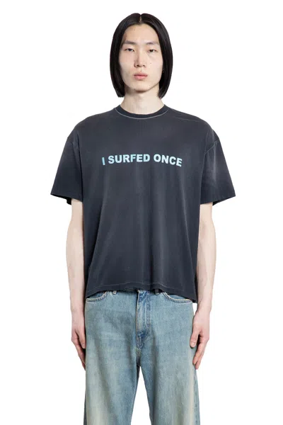 Stockholm Surfboard Club Box Fit Perfect Organic Cotton Graphic T-shirt In Black