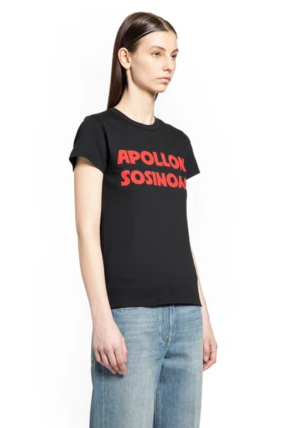 Valentino Apollon Dionysos Graphic Print Crew Neck T-shirt In Black