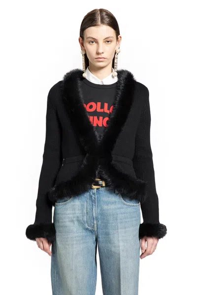 Valentino Wool Crepe Jacket In Black