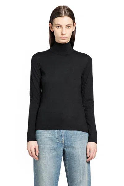 Max Mara Cashmere Turtleneck Sweater In Black