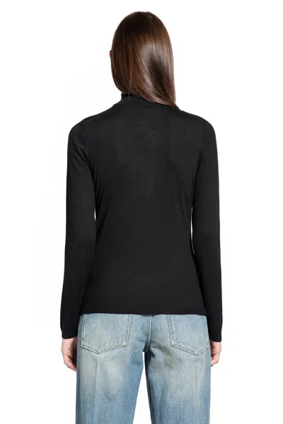 Max Mara Cashmere Turtleneck Sweater In Black