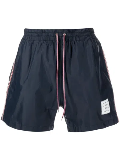 Thom Browne Rwb-stripe Swim Shorts In Blue