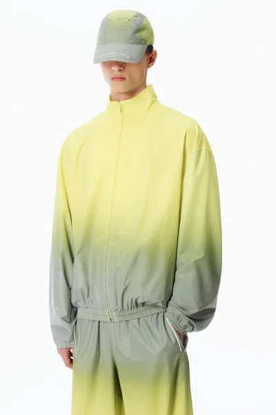 Alexander Wang Reflective Track Jacket In Yellow