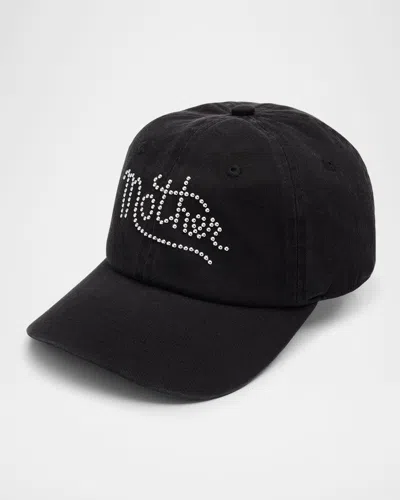 Mother Hats Off Logo Baseball Cap In Black