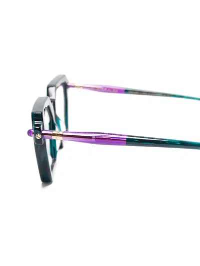 Kuboraum P26 Geometric-frame Glasses In Brown