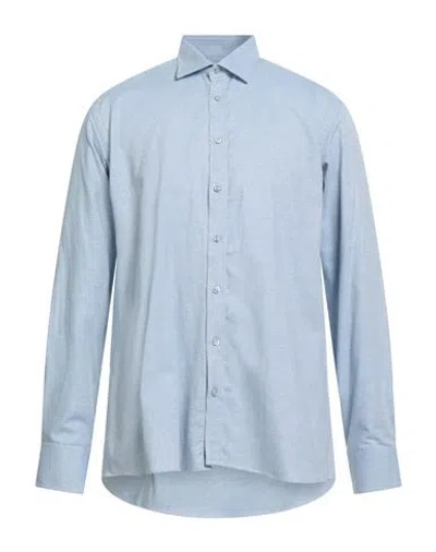 Sand Copenhagen Man Shirt Light Blue Size 15 ½ Cotton In Blue