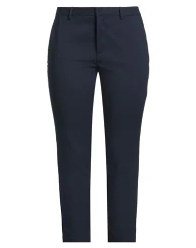 Merci Italia Woman Pants Midnight Blue Size 10 Cotton, Nylon, Elastane In Blue