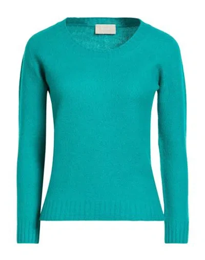 Drumohr Woman Sweater Emerald Green Size S Lambswool In Green