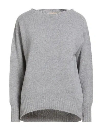 Drumohr Woman Sweater Grey Size Xs Cashmere In Gray