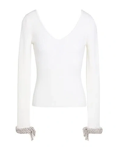 Giuseppe Di Morabito Woman Sweater Ivory Size 6 Merino Wool, Lycra In White