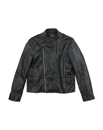 Paolo Pecora Toddler Boy Jacket Black Size 5 Polyurethane In Black