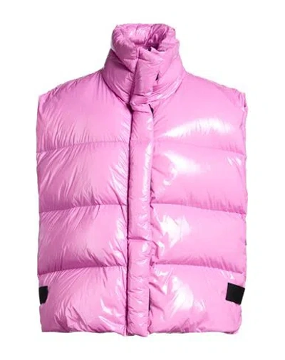 Msgm Woman Vest Pink Size 6 Polyamide In Pink