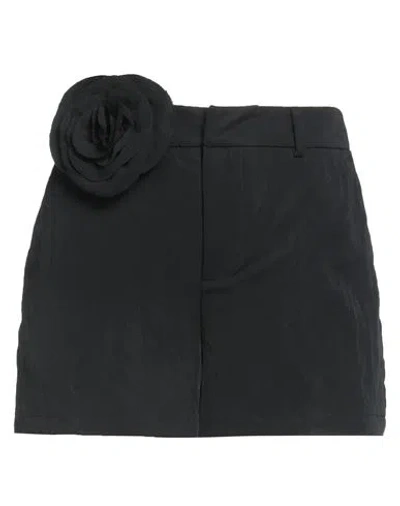 Blumarine Woman Shorts & Bermuda Shorts Black Size 0 Viscose, Polyamide, Polyester In Black