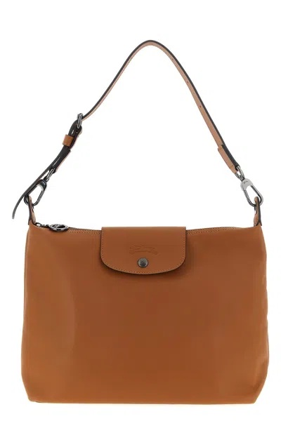 Longchamp Le Pliage Xtra Zip-fastenign Shoulder Bag In Brown