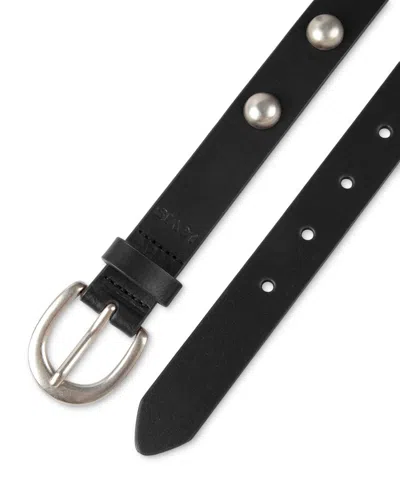 Levi's Skinny Studded Casual Leather Belt In Black