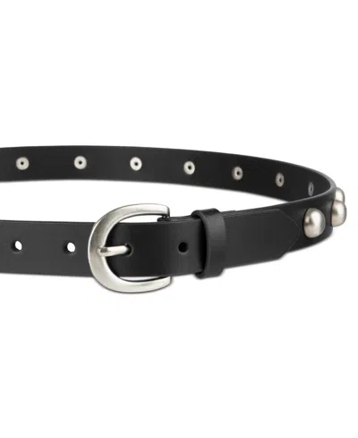 Levi's Skinny Studded Casual Leather Belt In Black