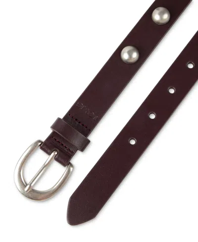 Levi's Skinny Studded Casual Leather Belt In Brown