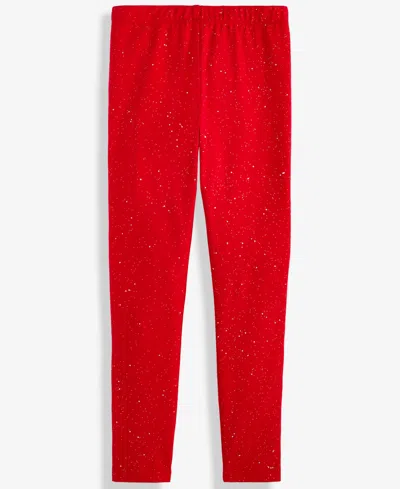 Epic Threads Toddler Girls Sparkle Leggings, Created For Macy's In Red