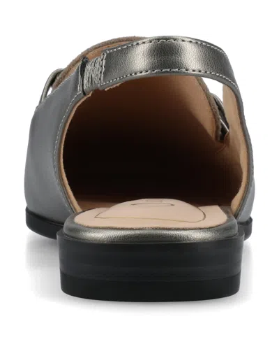 Journee Collection Women's Lainey Bit Sling Back Loafers In Gray