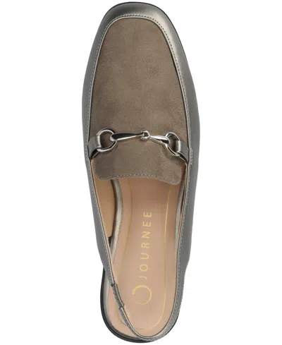 Journee Collection Women's Lainey Bit Sling Back Loafers In Gray