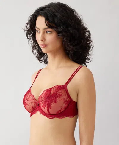 Wacoal Midnight Soiree Underwire Bra In Red