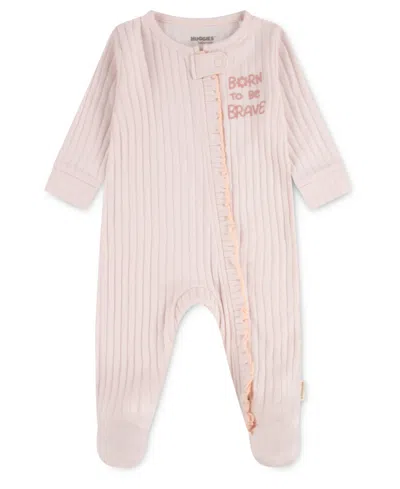 Huggies Baby Boys Footed Long Sleeves Coverall In Pink
